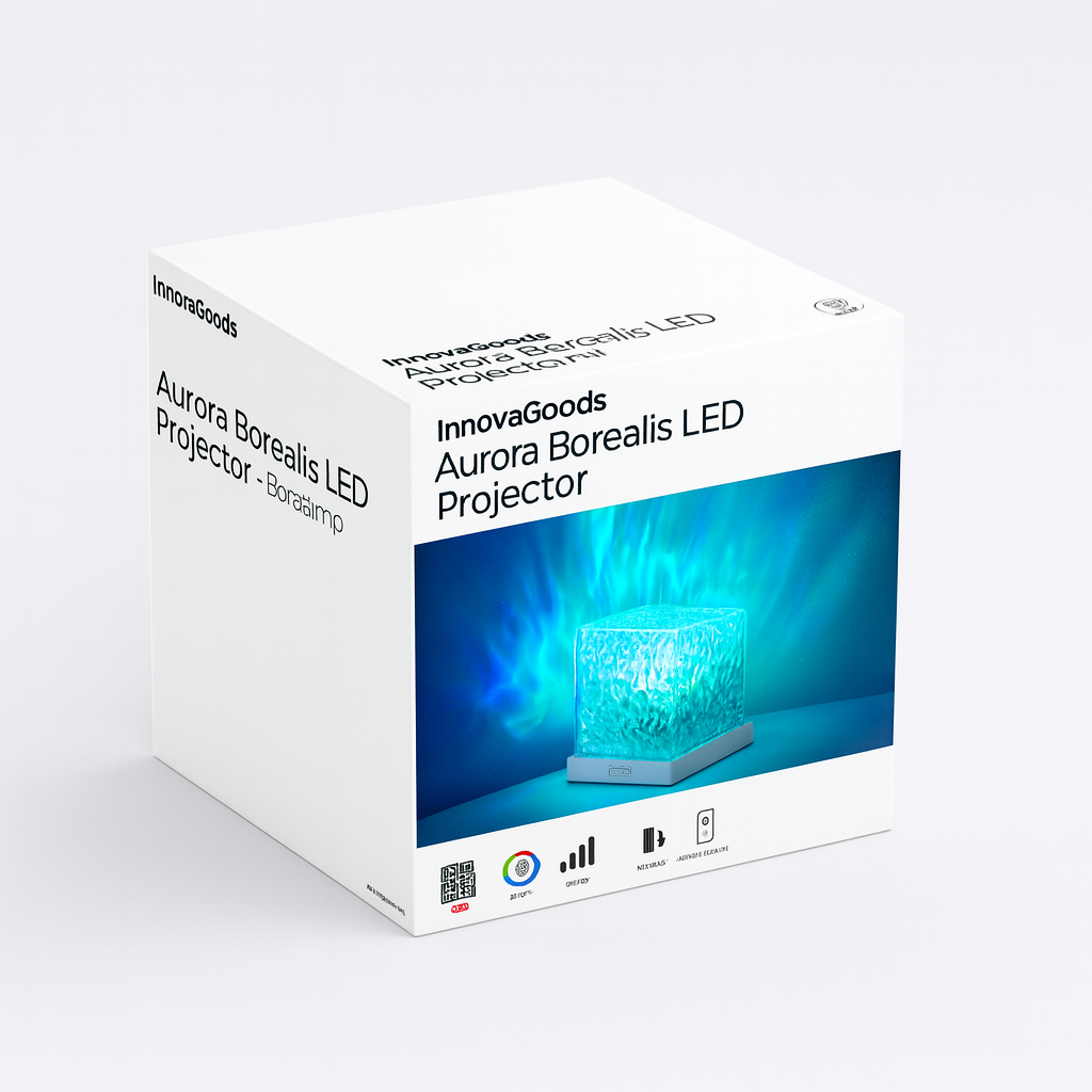Rechargeable Northern Lights LED Projector Boralamp InnovaGoods