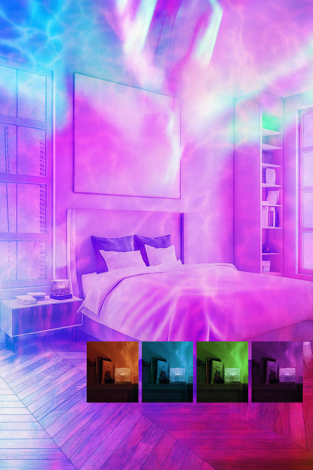 Rechargeable Northern Lights LED Projector Boralamp InnovaGoods